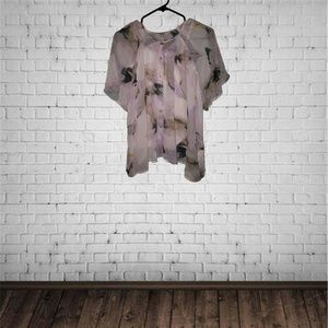 BB Dakota Chiffon Fashion Top Size L (Lavender)